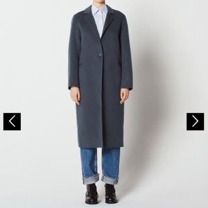 Sandro Wool Long Grey Coat *fabulously versatile!* sz40